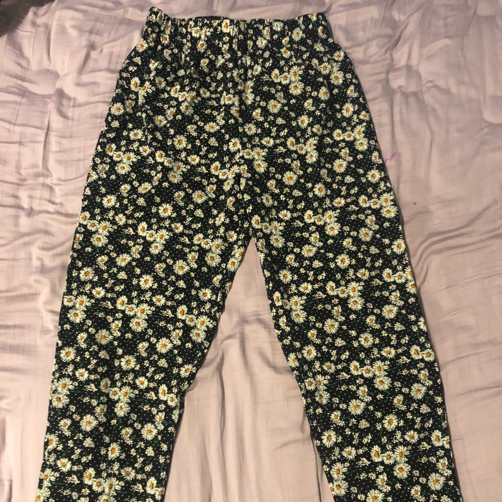 Sunflower printed pants
